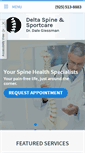 Mobile Screenshot of deltaspinecare.com